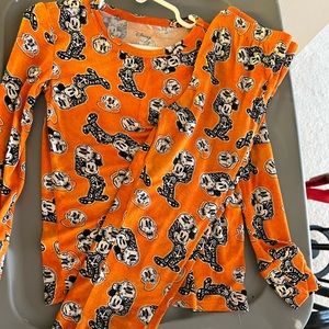 Disney posh peanut Mickey Mouse Halloween 5/6t toddler boy bamboo pajamas